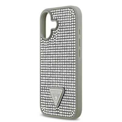 Apple iPhone 17 Case Guess Original Licensed Stone Back Triangle Logo Cover - 31