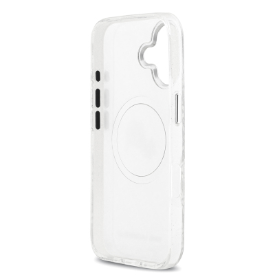 Apple iPhone 17 Case Karl Lagerfeld Original Licensed Glittery Karl & Choupette Heads Cover - 24