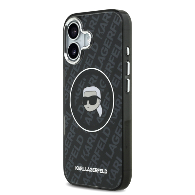 Apple iPhone 17 Case Karl Lagerfeld Original Licensed IML Printed KL Heads Cover - 3