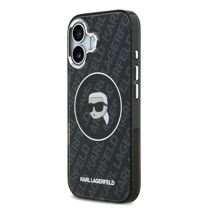 Apple iPhone 17 Case Karl Lagerfeld Original Licensed IML Printed KL Heads Cover - 3