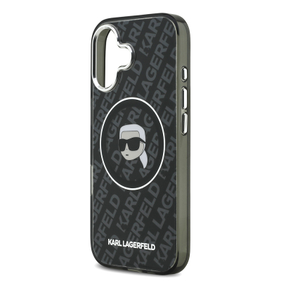 Apple iPhone 17 Case Karl Lagerfeld Original Licensed IML Printed KL Heads Cover - 7