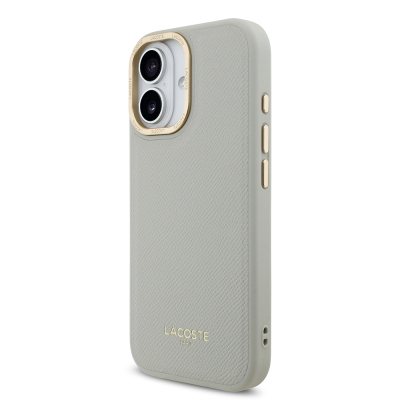 Apple iPhone 17 Case Lacoste Original Licensed M-Safe Charging Feature Champs Elysees PU Leather Design Cover - 7