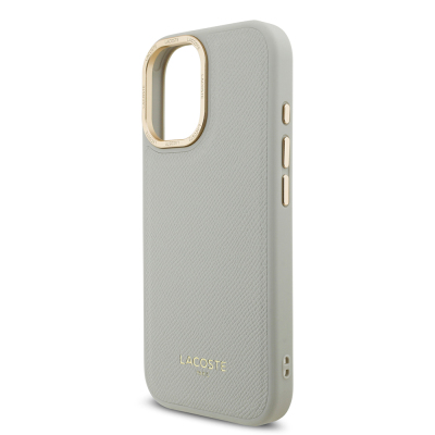 Apple iPhone 17 Case Lacoste Original Licensed M-Safe Charging Feature Champs Elysees PU Leather Design Cover - 19