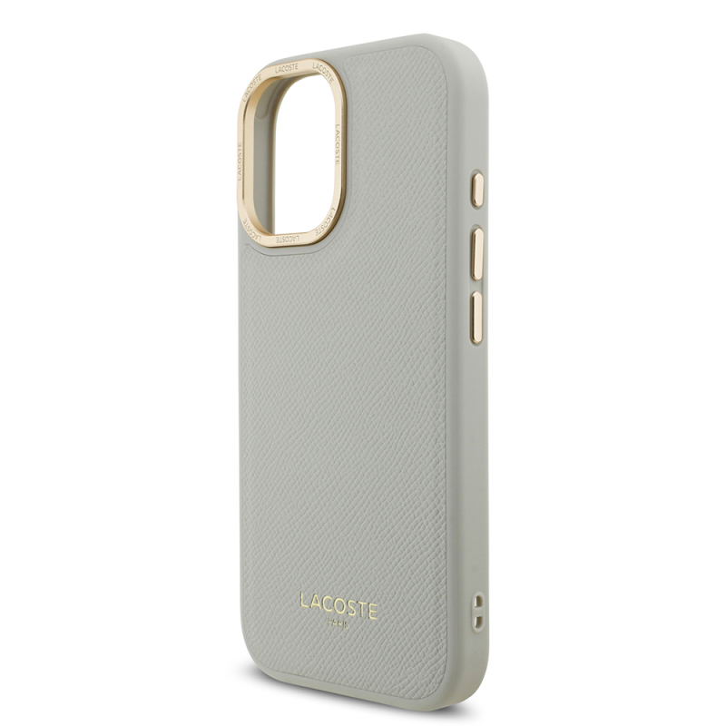 Apple iPhone 17 Case Lacoste Original Licensed M-Safe Charging Feature Champs Elysees PU Leather Design Cover - 19