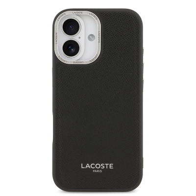 Apple iPhone 17 Case Lacoste Original Licensed M-Safe Charging Feature Champs Elysees PU Leather Design Cover - 9