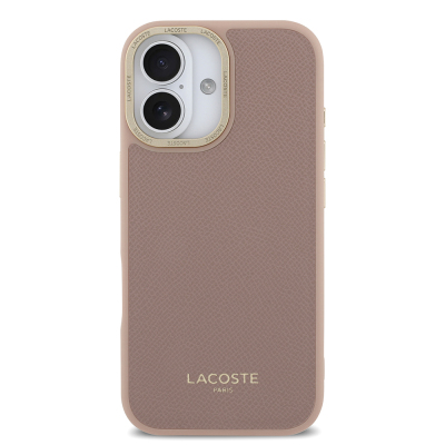 Apple iPhone 17 Case Lacoste Original Licensed M-Safe Charging Feature Champs Elysees PU Leather Design Cover - 8