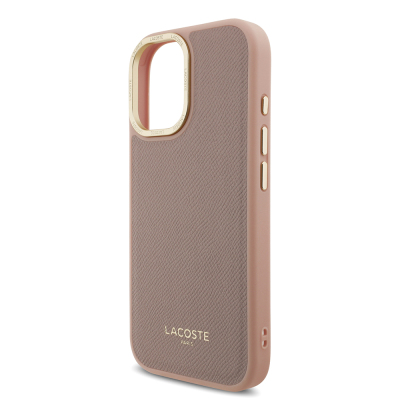 Apple iPhone 17 Case Lacoste Original Licensed M-Safe Charging Feature Champs Elysees PU Leather Design Cover - 17