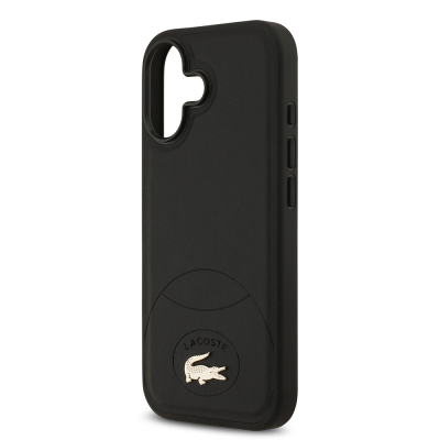 Apple iPhone 17 Case Lacoste Original Licensed M-Safe Charging Feature PU Leather Design Metal Logo Cover - 7