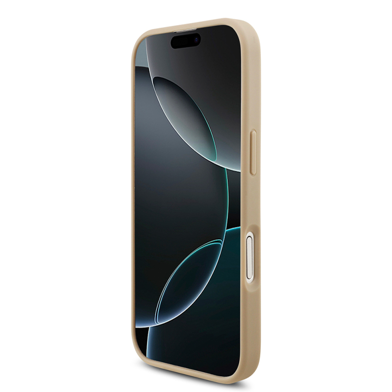 Apple iPhone 17 Case Lacoste Original Licensed M-Safe Charging Feature PU Pique Pattern Metal Logo Card Holder Cover - 8