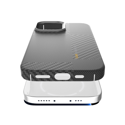 Apple iPhone 17 Case M-safe Charging Feature, 600D Metal Camera Frame Raptic Aramid Fiber Geotik Series Cover - 8