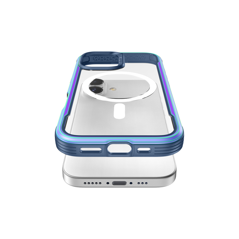 Apple iPhone 17 Case M-Safe Charging Feature Airbag Raptic Shield Series Transparent Back Cover - 12
