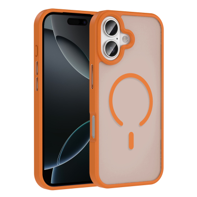 Apple iPhone 17 Case M-safe Charging Feature Matte Back Surface Zore Sio Cover - 1