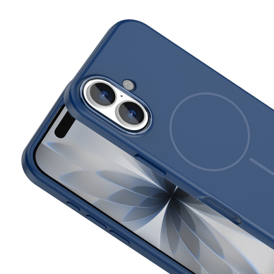 Apple iPhone 17 Case M-Safe Charging Feature Metal Camera Frame Zore Edi Silicone Cover - 15