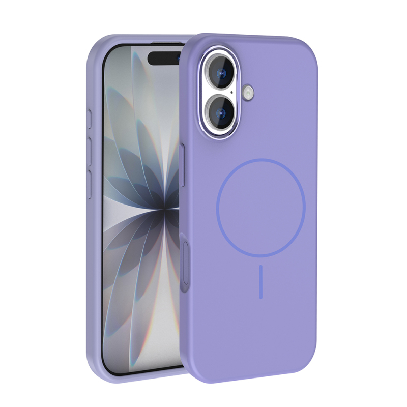 Apple iPhone 17 Case M-Safe Charging Feature Metal Camera Frame Zore Edi Silicone Cover - 5