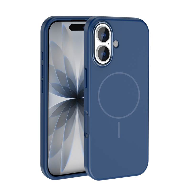 Apple iPhone 17 Case M-Safe Charging Feature Metal Camera Frame Zore Edi Silicone Cover - 6