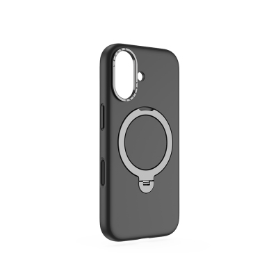 Apple iPhone 17 Case M-safe Charging Feature Metal Stand Liquid Silicone Lenses CK223 Cover - 2