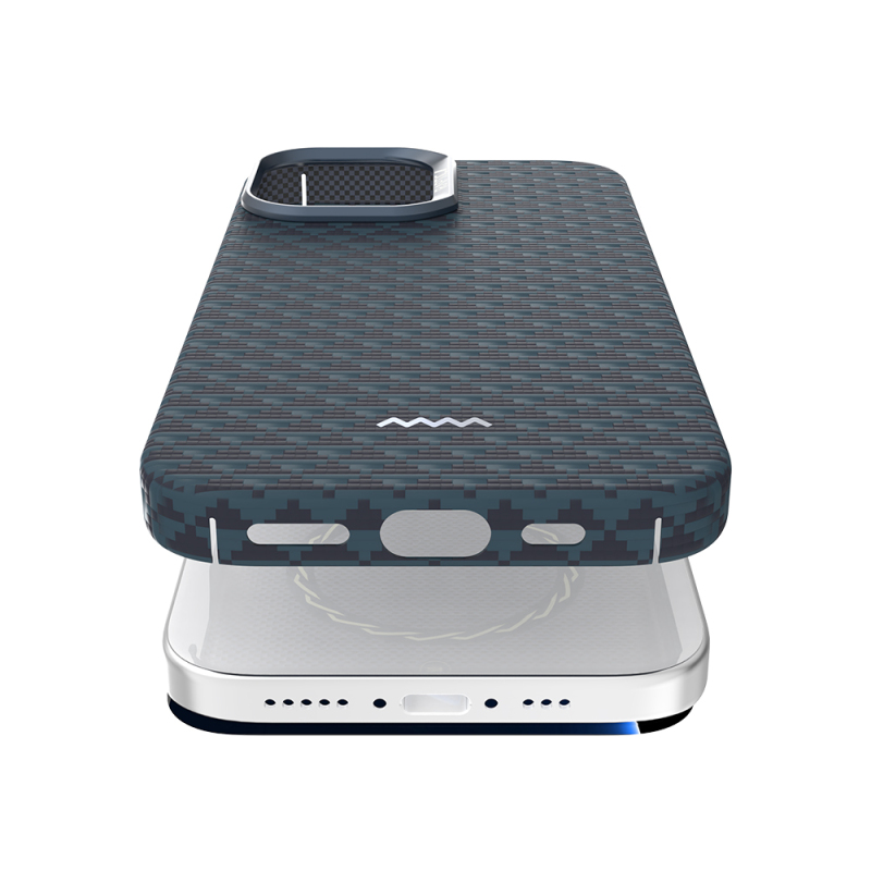 Apple iPhone 17 Case M-safe Charging Feature Raptic Aramid Skin Origin Series Cover - 21