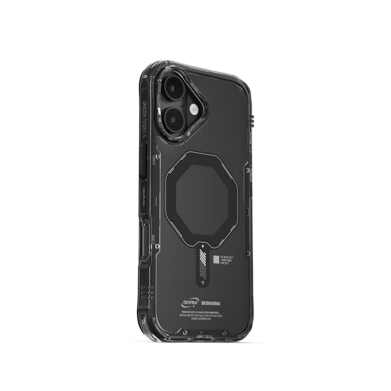 Apple iPhone 17 Case M-safe Charging Feature Transparent Airbag Design Skinarma Saido Mag-Charge Cover - 3