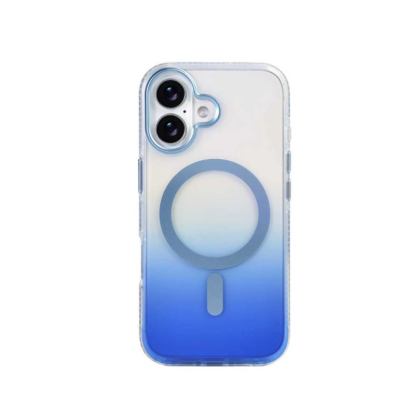 Apple iPhone 17 Case M-safe Charging Feature Transparent Color Transition Zore Toros Cover - 8