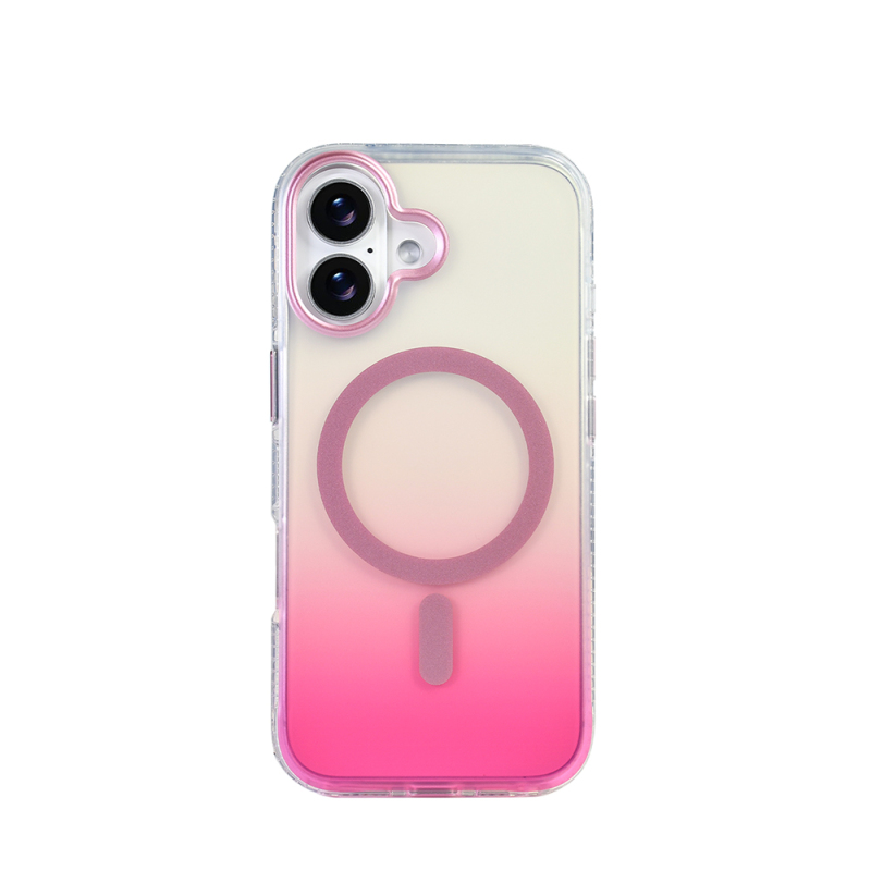 Apple iPhone 17 Case M-safe Charging Feature Transparent Color Transition Zore Toros Cover - 10