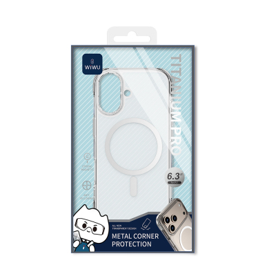Apple iPhone 17 Case M-safe Charging Feature Wiwu MCC-702 Titanium Pro Series Hard PC Cover - 8