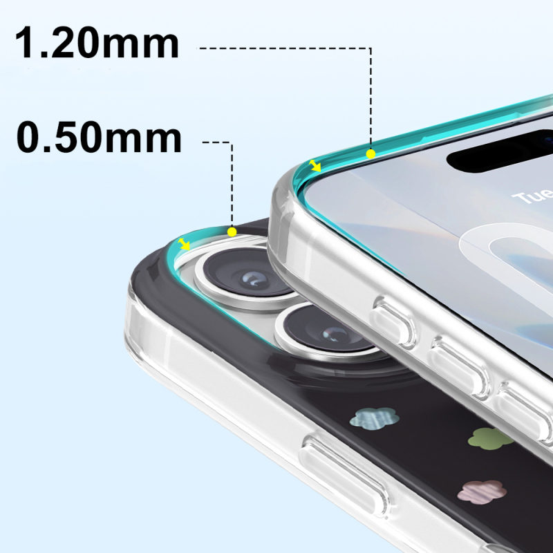 Apple iPhone 17 Case M-Safe Charging Feature Zore Paris Axen Hard PC Cover - 8