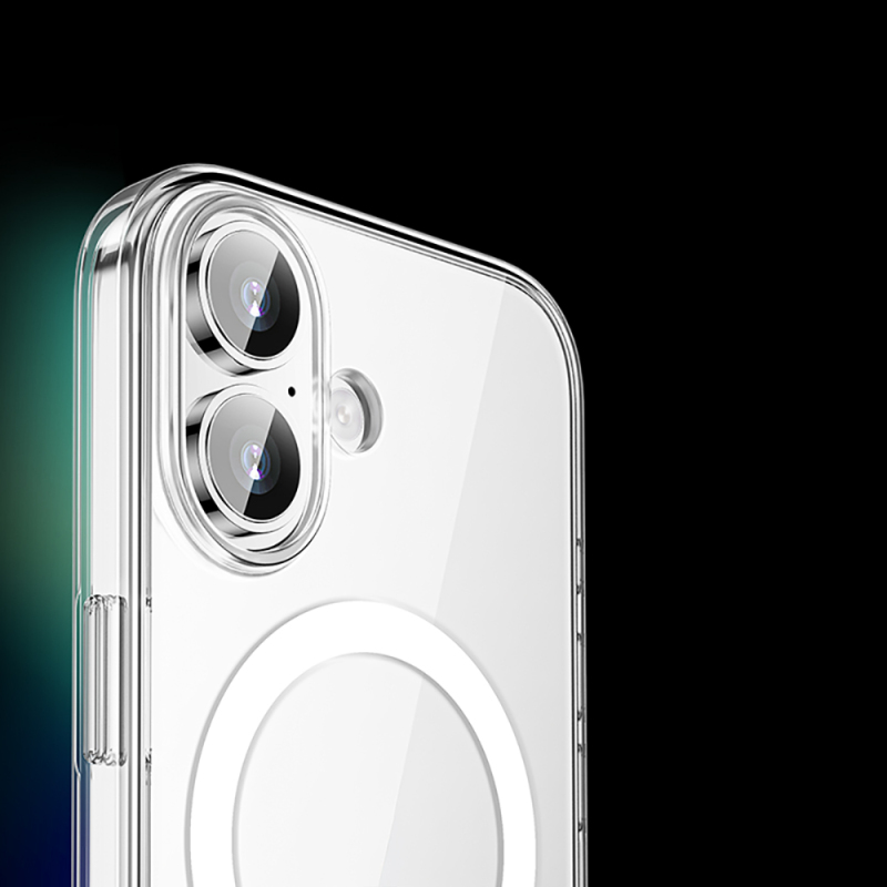 Apple iPhone 17 Case M-safe Charging Transparent Hard PC Wlons Pita Cover - 6