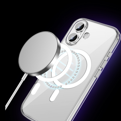 Apple iPhone 17 Case M-safe Charging Transparent Hard PC Wlons Pita Cover - 8