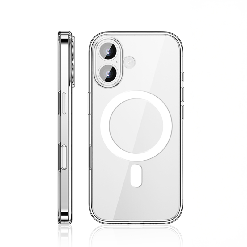 Apple iPhone 17 Case M-safe Charging Transparent Hard PC Wlons Pita Cover - 2