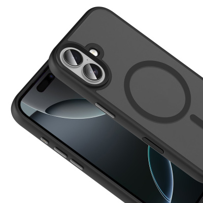 Apple iPhone 17 Case Matte Back Surface Wireless Charging Feature Zore Flet M-safe Cover - 7