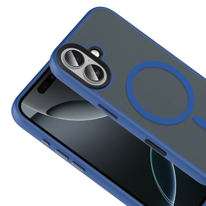 Apple iPhone 17 Case Matte Back Surface Wireless Charging Feature Zore Flet M-safe Cover - 10