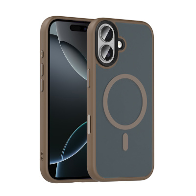 Apple iPhone 17 Case Matte Back Surface Wireless Charging Feature Zore Flet M-safe Cover - 14