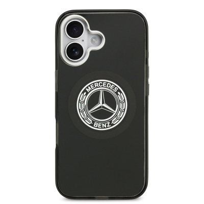 Apple iPhone 17 Case Mercedes Benz Original Licensed M-Safe Charging Feature Dual Layer PC Nostalgic Star Design Cover - 11