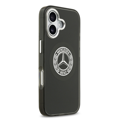 Apple iPhone 17 Case Mercedes Benz Original Licensed M-Safe Charging Feature Dual Layer PC Nostalgic Star Design Cover - 12