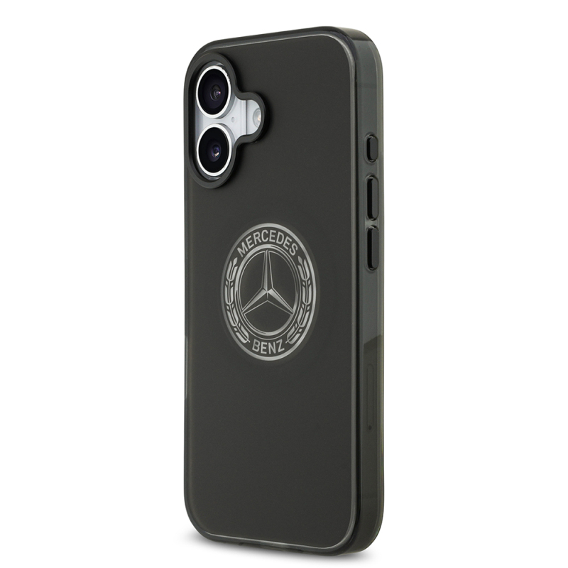 Apple iPhone 17 Case Mercedes Benz Original Licensed M-Safe Charging Feature Frosted PC Nostalgic Star Design Cover - 4