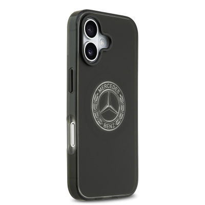 Apple iPhone 17 Case Mercedes Benz Original Licensed M-Safe Charging Feature Frosted PC Nostalgic Star Design Cover - 6