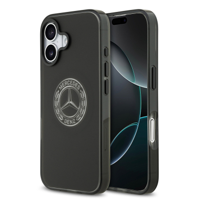Apple iPhone 17 Case Mercedes Benz Original Licensed M-Safe Charging Feature Frosted PC Nostalgic Star Design Cover - 2