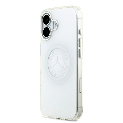 Apple iPhone 17 Case Mercedes Benz Original Licensed M-Safe Charging Feature Frosted PC Nostalgic Star Design Cover - 10