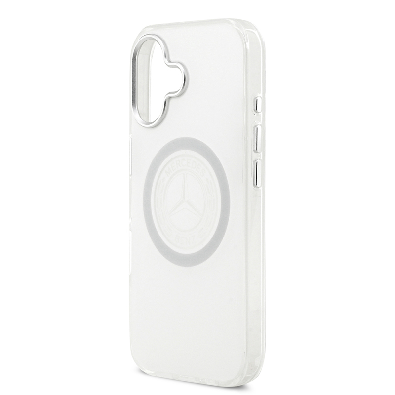 Apple iPhone 17 Case Mercedes Benz Original Licensed M-Safe Charging Feature Frosted PC Nostalgic Star Design Cover - 14