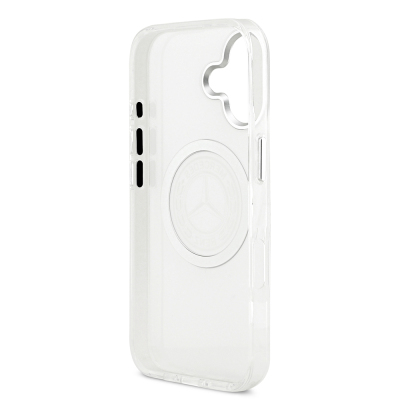 Apple iPhone 17 Case Mercedes Benz Original Licensed M-Safe Charging Feature Frosted PC Nostalgic Star Design Cover - 15