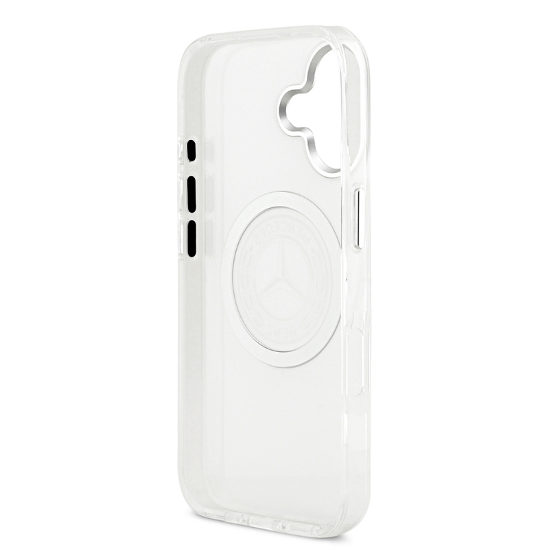 Apple iPhone 17 Case Mercedes Benz Original Licensed M-Safe Charging Feature Frosted PC Nostalgic Star Design Cover - 15
