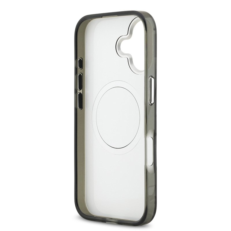 Apple iPhone 17 Case Original Licensed M-Safe Charging Feature Karl Lagerfeld IML Printed Monogram Design Cover - 8