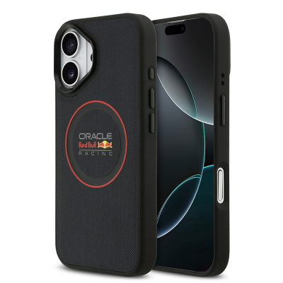 Apple iPhone 17 Case Redbull Original Licensed M-safe Charging Feature Red Ring and Logo Embossed PU Leather Cover (PHOTO WILL BE ADDED) - 1