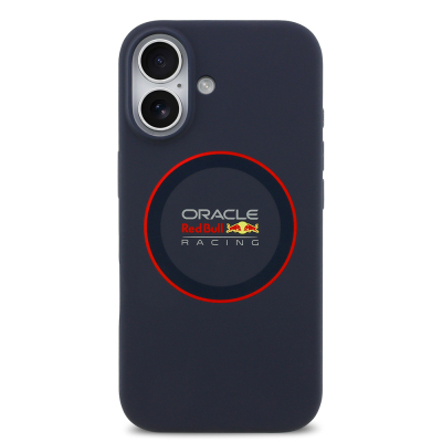 Apple iPhone 17 Case Redbull Original Licensed M-safe Charging Feature Red Ring and Logo Silicone Cover - 4