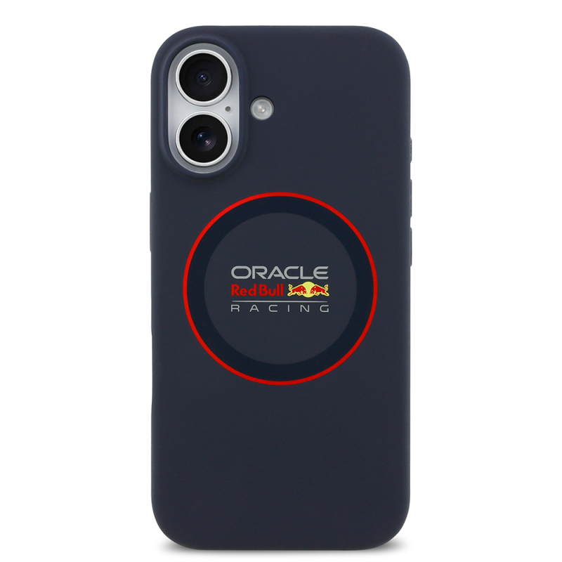 Apple iPhone 17 Case Redbull Original Licensed M-safe Charging Feature Red Ring and Logo Silicone Cover - 4