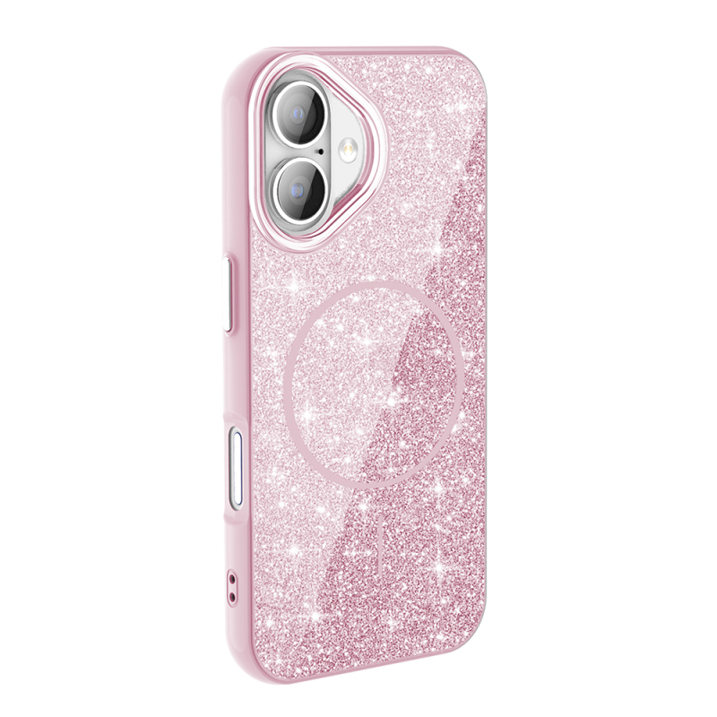 Apple iPhone 17 Case Shining Glitter Zore Okso Cover with M-safe Charging Feature - 9