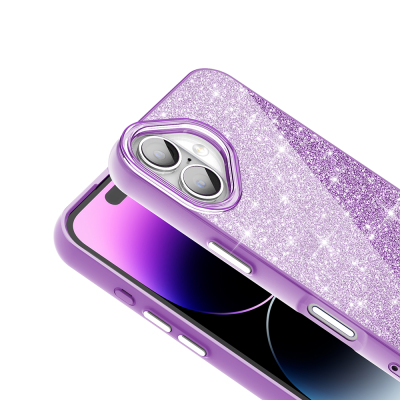 Apple iPhone 17 Case Shining Glitter Zore Okso Cover with M-safe Charging Feature - 15