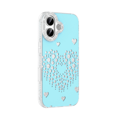 Apple iPhone 17 Case Teardrop Stones Zore Rivas Hard PC Cover - 9
