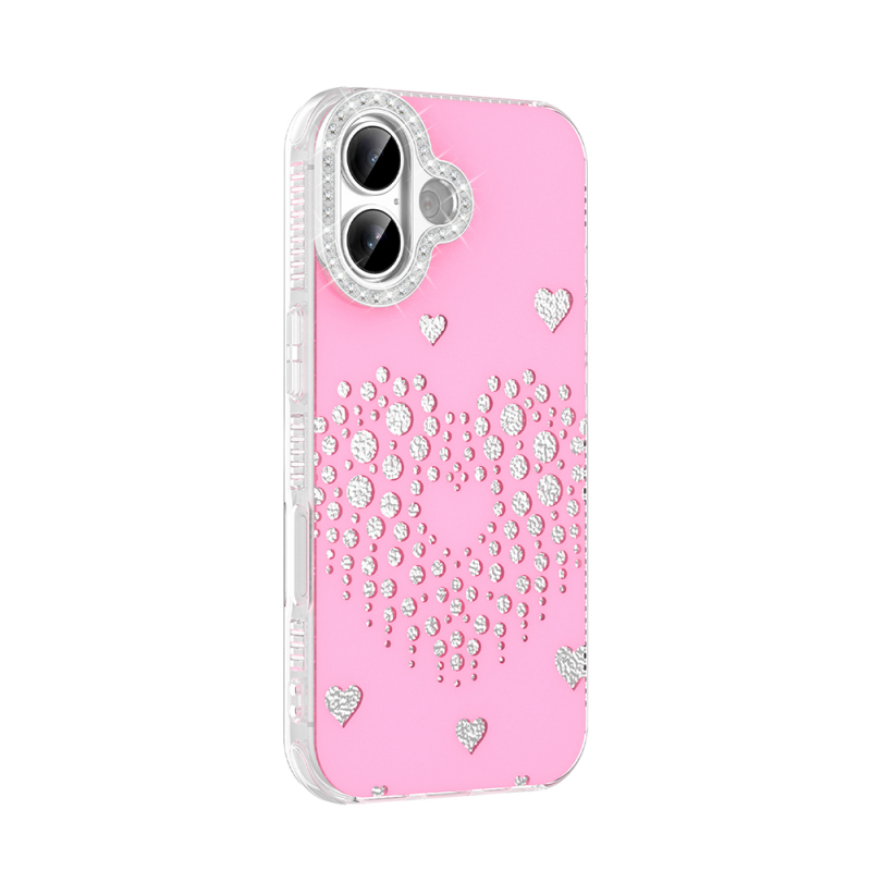 Apple iPhone 17 Case Teardrop Stones Zore Rivas Hard PC Cover - 8