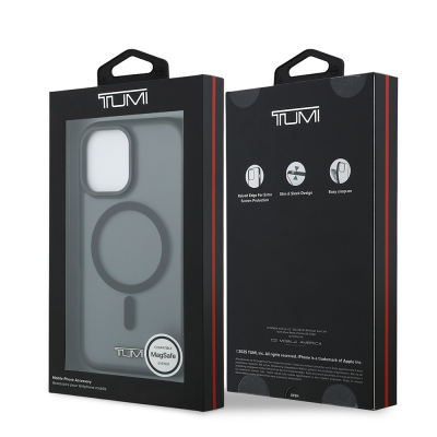 Apple iPhone 17 Case TUMI Original Licensed M-safe Charging Frosted Transparent Cover - 9